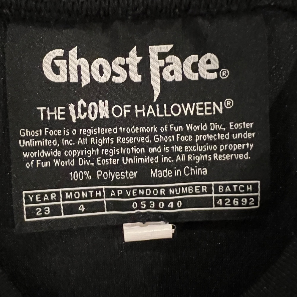 Scream Ghost Face Jersey - Size Small - image 9